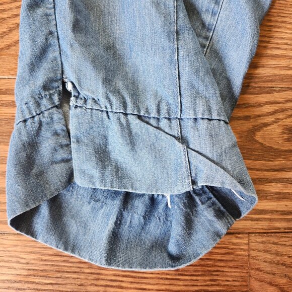 Jones New York Signature Pants Womens Ankle Pull on Sz Large Chambray - Picture 4 of 12